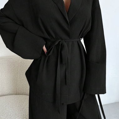 Set in due pezzi nero