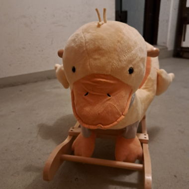 Balançoire canard en peluche pour enfants