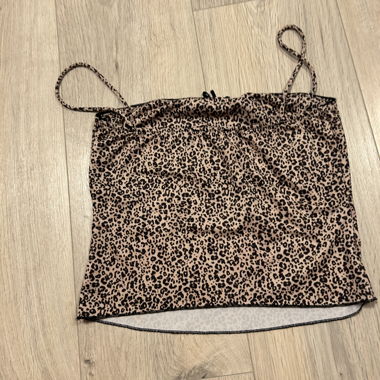 Leopard top with thin straps