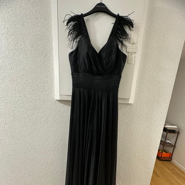 Abendkleid schwarz, 1x getragen 