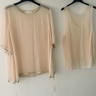 Bluse und Top aus Chloé Seide pudderrosa