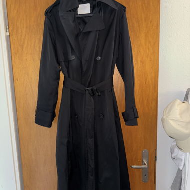 Trenchcoat nero Hugo Boss