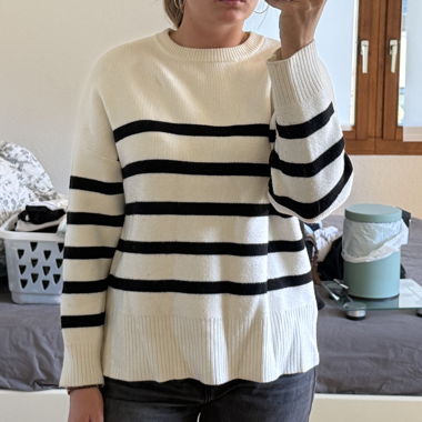 gestreifter Pullover