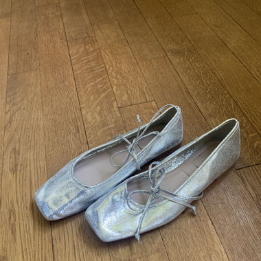 Silver ballerine 