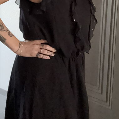 Robe noire Pepe Jeans sans manches T4