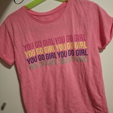 T-shirt rosa bambina Primark "You go girl"