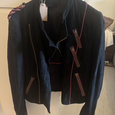 Giacca nera con zip Zadig e Voltaire