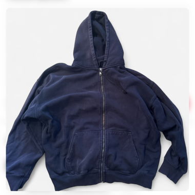 Navy blue zip up hoodie oversized from brandy mel