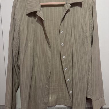 Beige SHEIN Hemdbluse 2XL