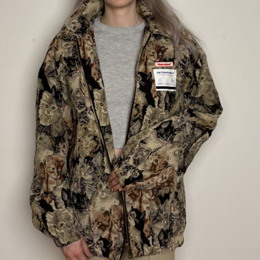 Vintage style Cat Tapestry Jacket