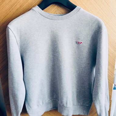 Diesel Unisex grauer Pullover für Kinder