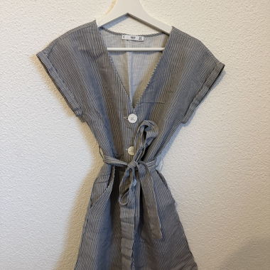 MANGO striped romper XS