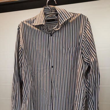 HUGO BOSS Vintage Dress Shirt Size  15 1/2 Stripes