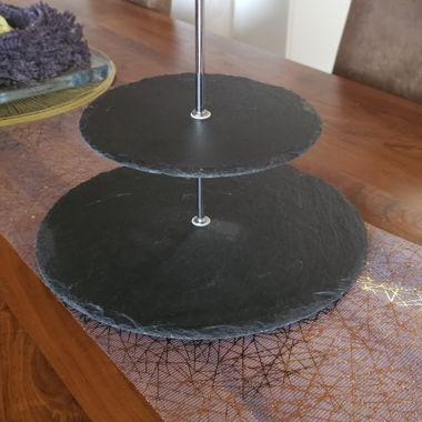 Etager aus Schiefer mit 2 Ebenen 20/25cm