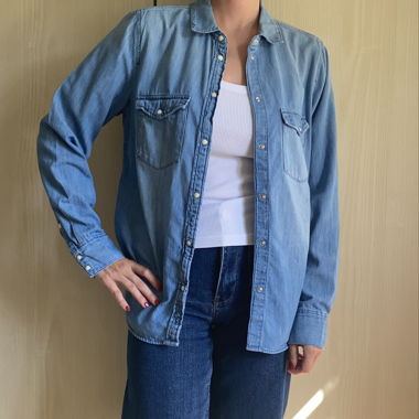 Camicia in denim chiaro