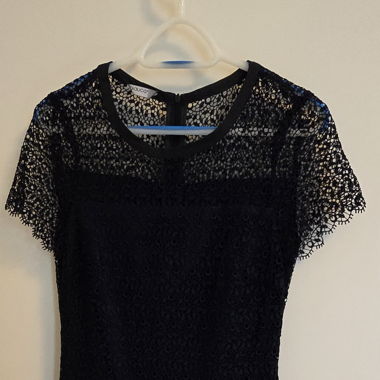 Robe Bianca en dentelles bleue