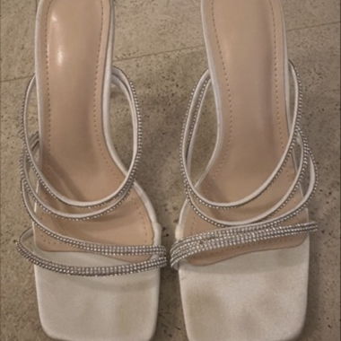Décolleté Bianche con Glitter
