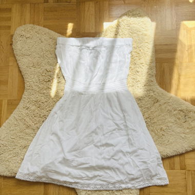 White Bandeau Dress