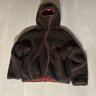 Y2K Fugazi Ninja zipper Asymmetrical Fur Jacket 