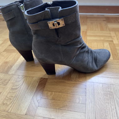 GEOX Grey Suede Ankle Boots 39
