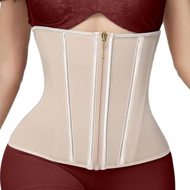 Waist corset with zipper