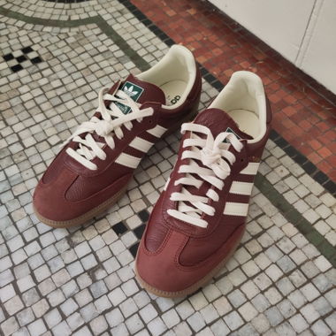 Adidas Samba cuir bordeaux