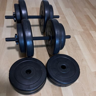 Set di manubri con pesi