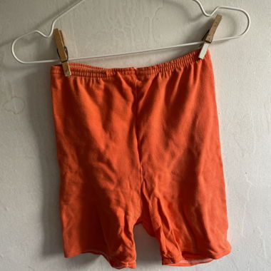 Short da biker arancioni