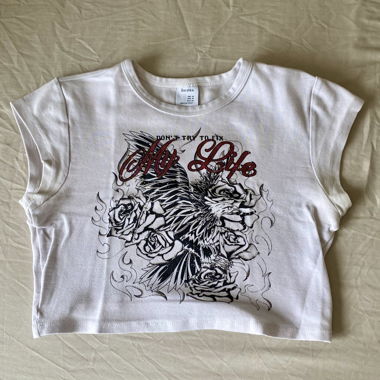 y2k style cropped top