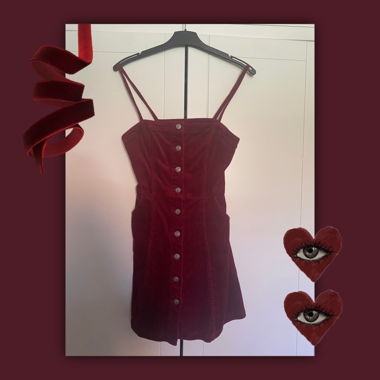 Red Button-Up Dress