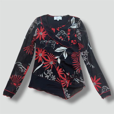 Affinités Armand Thiery black floral longsleeve.