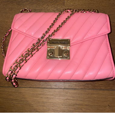 coral Michael Kors handbag