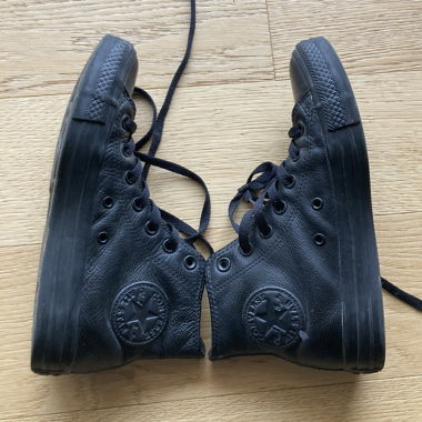 CONVERSE ALL STAR black leather 