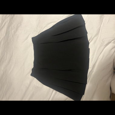 ASOS black pleated mini skirt
