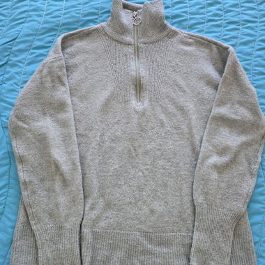 Grüner C&A-Zip-Vision-Pullover