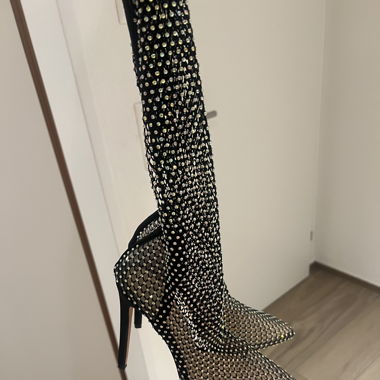 Glitter Knee Boots from Simmi Shoes UK
