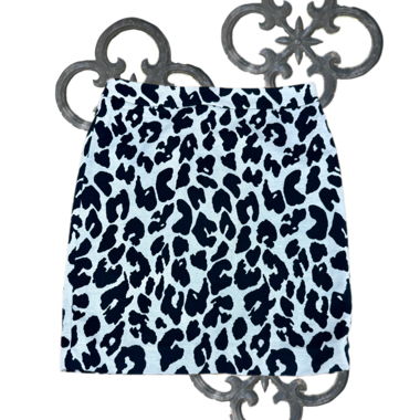 Wolford silk and wool animal print skirt