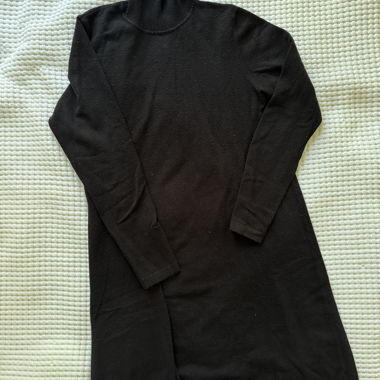 Schwarzes VERO MODA Rollkragen-Strickkleid