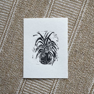 Lino print - Plant