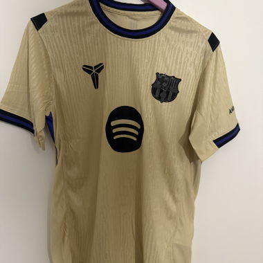 Beige FC Barcelona Football Jersey