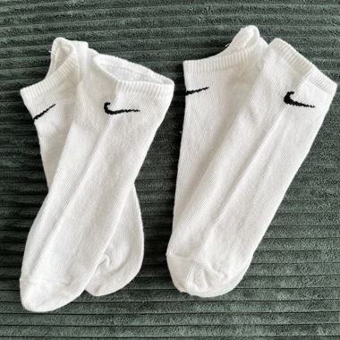 Calze Nike bianche alla caviglia