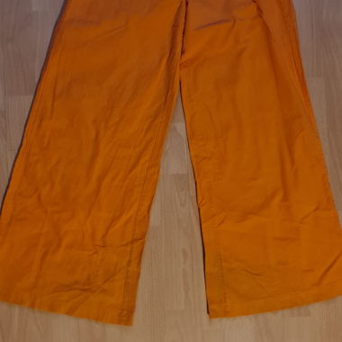 Orange Stoffhose