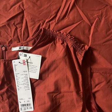 Uniqlo Kleid (gerafft, ärmellos)