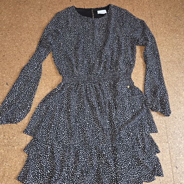 Robe noire à pois Cotton Club, taille M
