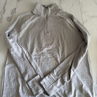 Nike Grey Zip-Up Top