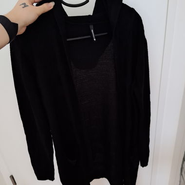 Cardigan in maglia nera