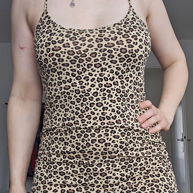 Kleid mit Leopard Muster 