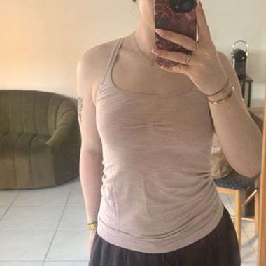 Débardeur de sport rose clair
