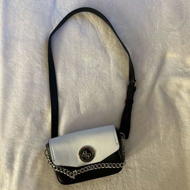 Sac bandoulière Guess noir/blanc