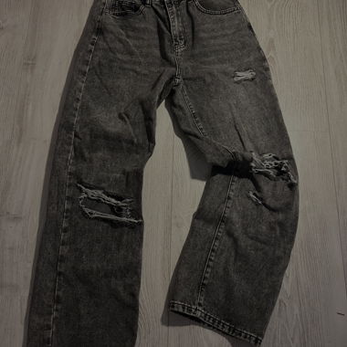 Pantalon noir/gris